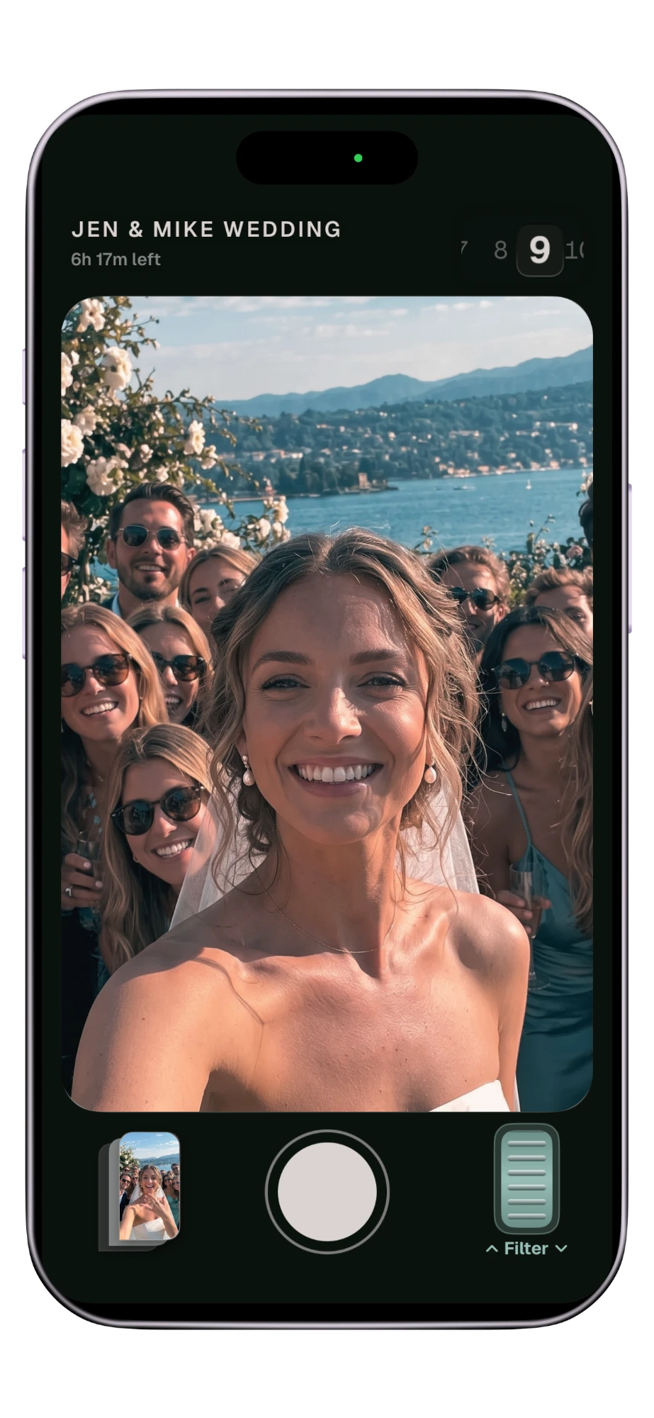 The SEENCAM camera for Jen and Mike's wedding